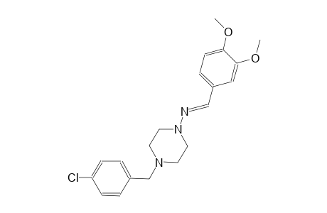 1-piperazinamine, 4-[(4-chlorophenyl)methyl]-N-[(E)-(3,4-dimethoxyphenyl)methylidene]-