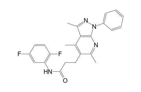 1H-pyrazolo[3,4-b]pyridine-5-propanamide, N-(2,5-difluorophenyl)-3,4,6-trimethyl-1-phenyl-