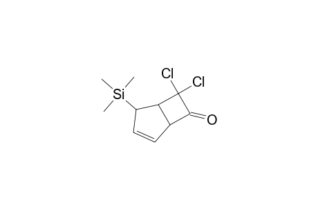 Bicyclo[3.2.0]hept-2-en-6-one, 7,7-dichloro-2-(trimethylsilyl)-, (.+-.)-