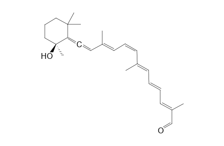 2-(2',2',6'-Trimethyl-6'-hydoxycyclohexyl)-3-[11",5"-dimethyl-10-formylundeca-1",3",5",7",9"-pentaene]-allene