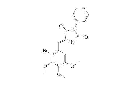 5-[(Z)-1-(2-BROMO-3,4,5-TRIMETHOXYPHENYL)-METHYLIDENE]-3-PHENYL-IMIDAZOLIDINE-2,4-DIONE