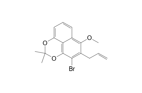 2-Allyl-3-bromo-4,5-(ispropylidenedioxy)-1-methoxy-naphthalene