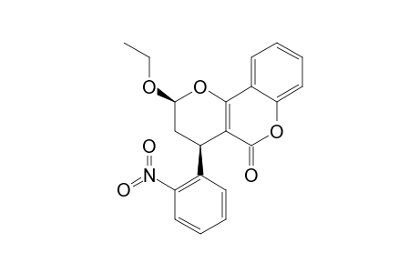 CIS-3,4-DIHYDRO-2-ETHOXY-4-(ORTHO-NITROPHENYL)-2H,5H-PYRANO-[3,2-C]-[1]-BENZOPYRAN-5-ONE