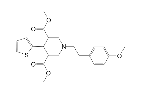 Dimethyl 1-[2-(4-methoxyphenyl)ethyl]-4-(2-thienyl)-1,4-dihydro-3,5-pyridinedicarboxylate