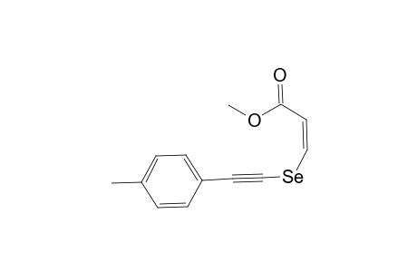 Methyl cis-3-(2-p-tolylethyneselenomercapto)acrylate