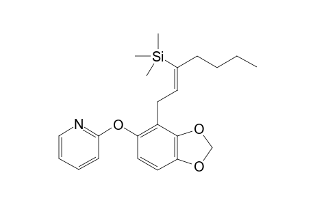 (Z)-2-({4-[3-(trimethylsilyl)hept-2-en-1-yl]benzo[d][1,3]dioxol-5-yl}oxy)pyridine