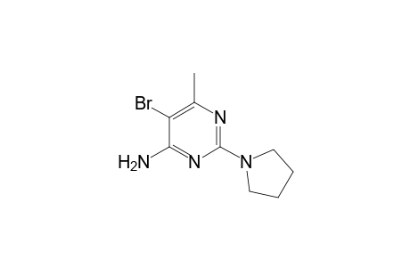 (5-bromo-6-methyl-2-pyrrolidino-pyrimidin-4-yl)amine