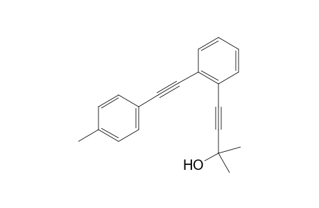 2-methyl-4-(2-(p-tolylethynyl)phenyl)but-3-yn-2-ol