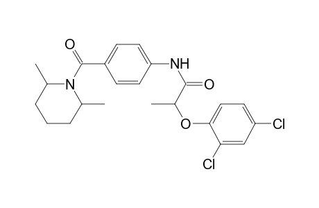 2-(2,4-dichlorophenoxy)-N-[4-(2,6-dimethylpiperidine-1-carbonyl)phenyl]propanamide