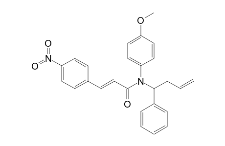(E)-N-(4-Methoxyphenyl)-3-(4-nitrophenyl)-N-(1-phenylbut-3-enyl)acrylamide