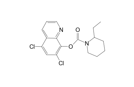 2-Ethylpiperidine-1-carboxylic acid, 5,7-dichloroquinolin-8-yl ester