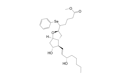 Prost-13-en-1-oic acid, 6,9-epoxy-11,15-dihydroxy-5-(phenylseleno)-, methyl ester, (6R,9.alpha.,11.alpha.,13E,15S)-