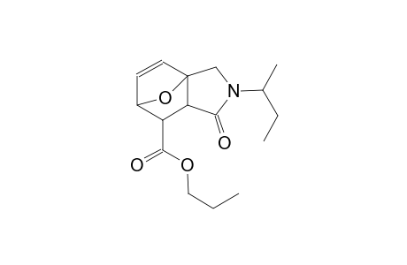 propyl 3-sec-butyl-4-oxo-10-oxa-3-azatricyclo[5.2.1.0~1,5~]dec-8-ene-6-carboxylate