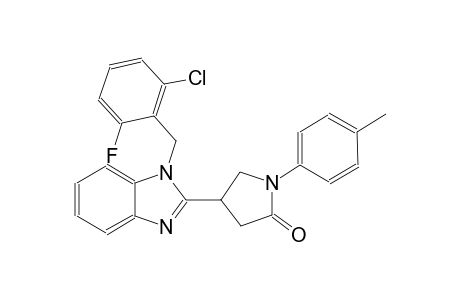4-[1-(2-chloro-6-fluorobenzyl)-1H-benzimidazol-2-yl]-1-(4-methylphenyl)-2-pyrrolidinone