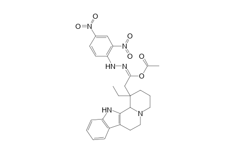1,14-Secoeburnamenine-14-carboxylic acid, .alpha.-[(2,4-dinitrophenyl)hydrazono]-14,15-dihydro-, methyl ester, (14Z)-(.+-.)-