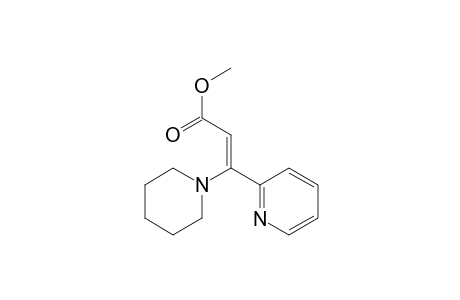 2-Propenoic acid, 3-(1-piperidinyl)-3-(2-pyridinyl)-, methyl ester