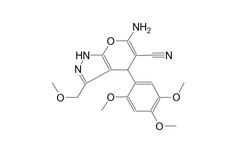 6-amino-3-(methoxymethyl)-4-(2,4,5-trimethoxyphenyl)-1,4-dihydropyrano[2,3-c]pyrazole-5-carbonitrile