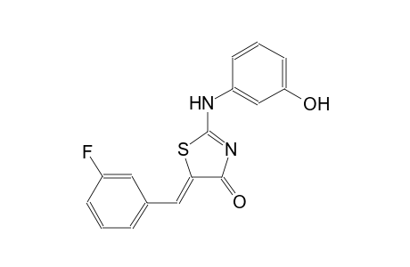(5Z)-5-(3-fluorobenzylidene)-2-(3-hydroxyanilino)-1,3-thiazol-4(5H)-one