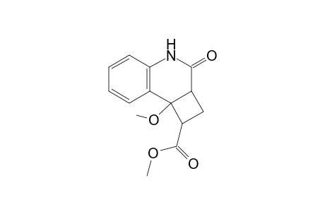 Methyl[8b-methoxy-3-oxo-1,2,2a,3,,4,8b-hexahydro-cyclobuta[c]quinolin-1-yl]-carboxylate