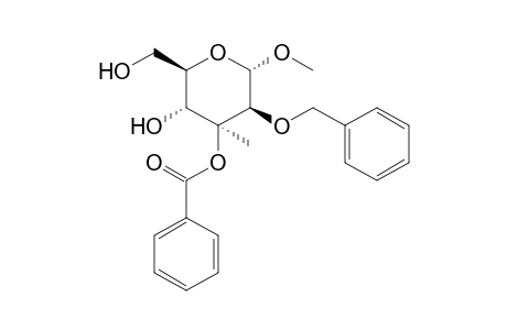 Methyl 3-O-benzoyl-2-O-benzyl-3-C-methyl-.alpha.-D-mannopyranoside