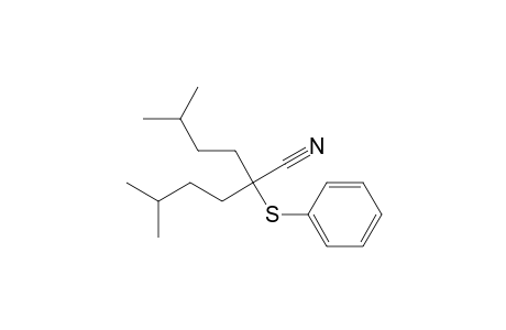 Hexanenitrile, 5-methyl-2-(3-methylbutyl)-2-(phenylthio)-