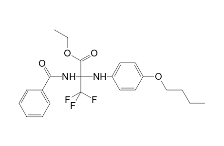 Propanoic acid, 2-(benzoylamino)-2-[(4-butoxyphenyl)amino]-3,3,3-trifluoro-, ethyl ester