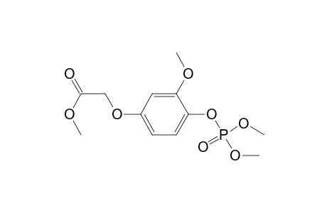Acetic acid, [4-[(dimethoxyphosphinyl)oxy]-3-methoxyphenoxy]-, methyl ester