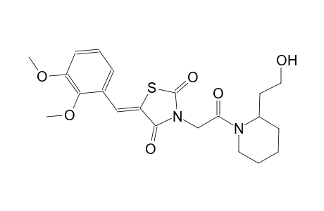 2,4-thiazolidinedione, 5-[(2,3-dimethoxyphenyl)methylene]-3-[2-[2-(2-hydroxyethyl)-1-piperidinyl]-2-oxoethyl]-, (5Z)-