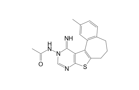N1-[12-Imino-2-methyl-6,7,11,12-tetrahydro-5H-benzo[3',4']cyclohepta[2',1':4,5]thieno[2,3-d]pyrimidine-11-yl]acetamide