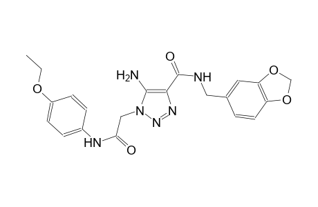5-amino-N-(1,3-benzodioxol-5-ylmethyl)-1-[2-(4-ethoxyanilino)-2-oxoethyl]-1H-1,2,3-triazole-4-carboxamide