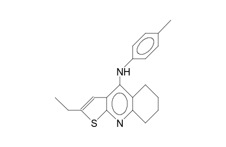 2-Ethyl-4-(4-methyl-anilino)-5,6,7,8-tetrahydro-thieno(2,3-B)quinoline
