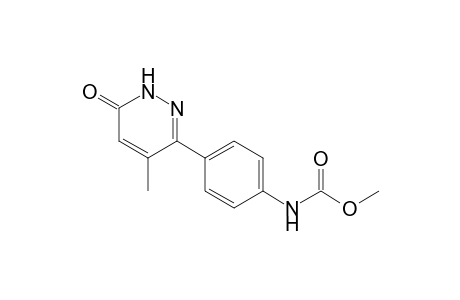 Carbamic acid, [4-(1,6-dihydro-4-methyl-6-oxo-3-pyridazinyl)phenyl]-, methyl ester