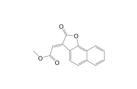Acetic acid, (2-oxonaphtho[1,2-b]furan-3(2H)-ylidene)-, methyl ester, (E)-