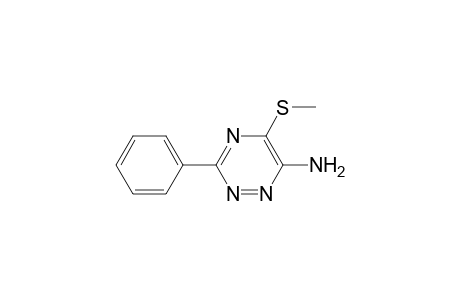 1,2,4-Triazin-6-amine, 5-(methylthio)-3-phenyl-