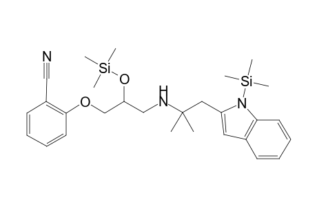 2-(3-((1,1-Dimethyl-2-[1-(trimethylsilyl)-1H-indol-3-yl]ethyl)amino)-2-[(trimethylsilyl)oxy]propoxy)benzonitrile