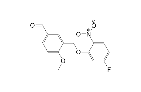 3-[(5-fluoro-2-nitrophenoxy)methyl]-4-methoxybenzaldehyde