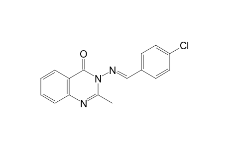 3-[(p-chlorobenzylidene)amino]-2-methyl-4(3H)-quinazolinone
