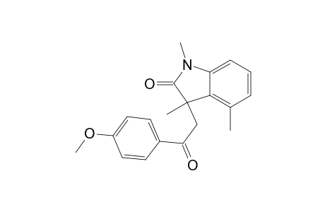 3-[2-(4-Methoxy-phenyl)-2-oxo-ethyl]-1,3,4-trimethyl-indolin-2-one