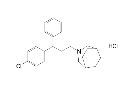 3-[3-(p-chlorophenyl)-3-phenylpropyl]-3-azabicyclo[3.2.2]nonane, hydrochloride