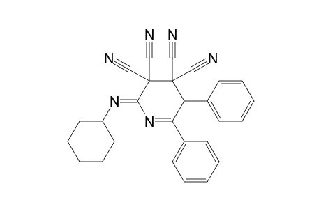3,3,4,4-Tetracyano-5,6-diphenyl-2-(cyclohexylimino)-2,3,4,5-tetrahydropyridine