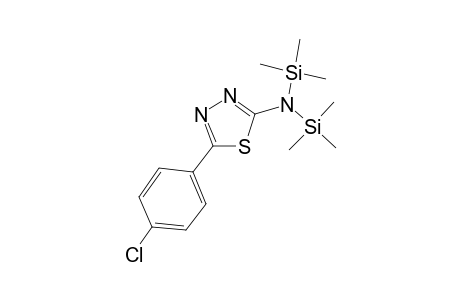 5-(4-Chlorophenyl)-1,3,4-thiadiazol-2-amine, 2tms derivative