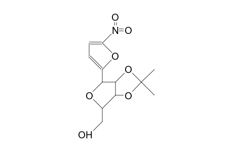 2-(2,3-O-Isopropylidene-B-D-ribofuranosyl)-5-nitro-furan