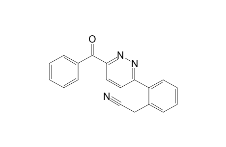 [(6-Benzoyl-3-pyridazinyl)phenyl]acetonitrile