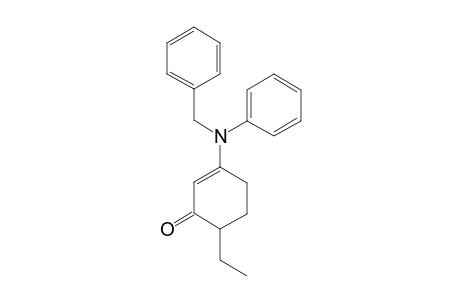 3-(N-BENZYLANILINO)-6-ETHYLCYCLOHEX-2-ENONE