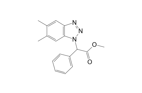 methyl 2-(5,6-dimethylbenzotriazol-1-yl)-2-phenyl-acetate