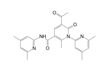 3-acetyl-1-(4,6-dimethyl-2-pyridyl)-5-[(4,6-dimethyl-2-pyridylamino)carbonyl]-6-methyl-2(1H)-pyridone