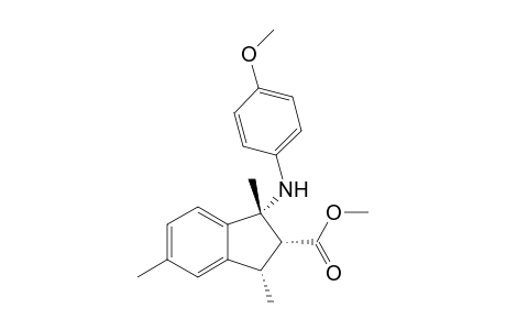 Methyl-1-{(4-methoxyphenyl)amino}-1,3,5-trimethyl-2,3-dihydro-1H-indene-2-carboxylate