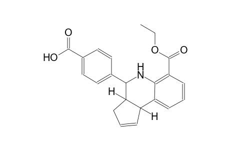 3H-cyclopenta[c]quinoline-6-carboxylic acid, 4-(4-carboxyphenyl)-3a,4,5,9b-tetrahydro-, ethyl ester, (3aS,4R,9bR)-