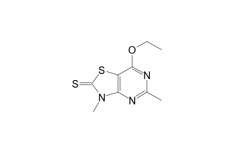 3H-Thiazolo[4,5-d]pyrimidine-2-thione, 7-ethoxy-3,5-dimethyl-