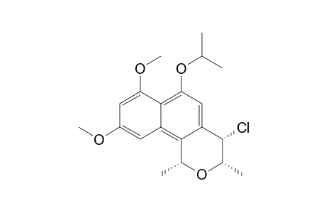 4-Chloro-3,4-dihydro-6-isopropoxy-7,9-dimethoxy-1,3-dimethylnaphtho[1,2-c]pyran